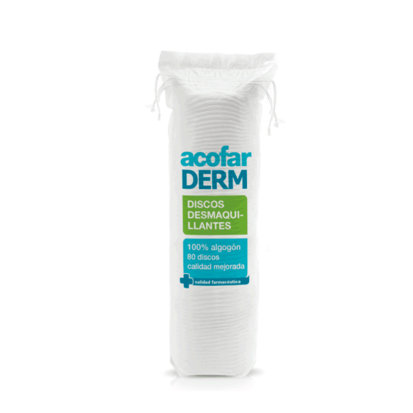 Acofarderm Discos para Desmaquillar, 80 discos