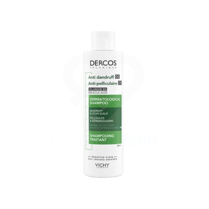 Dercos Technique Anticaspa Grasa Champú, 200ml