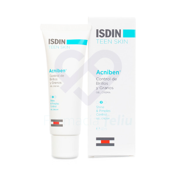 Isdin Teen Skin Acniben Control Brillos y Granos, 40 ml