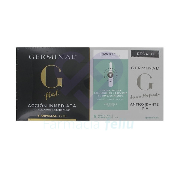 Germinal Flash Acción Inmediata 5 ampollas con Regalo