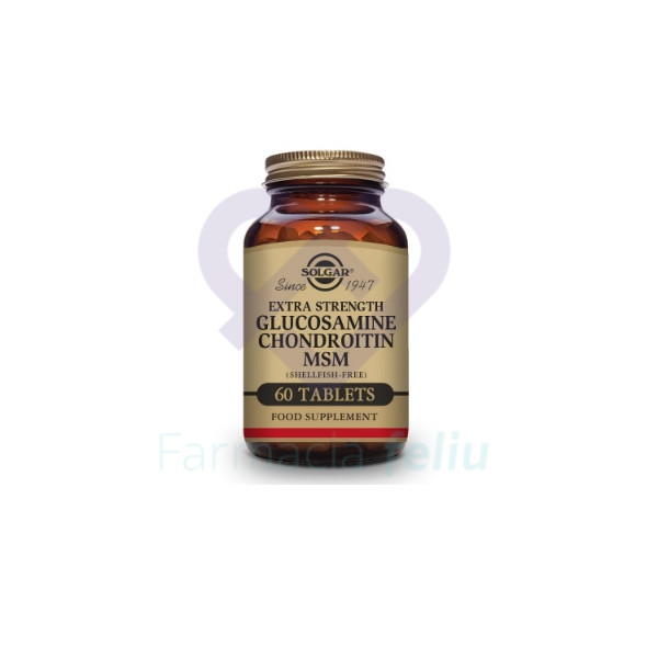 Extra Strength Glucosamine Chondroitin msm Solgar, 60 Comprimidos