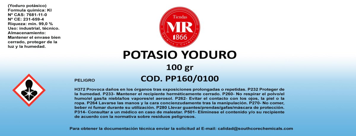 POTASIO YODURO 100 gr - Imagen 2