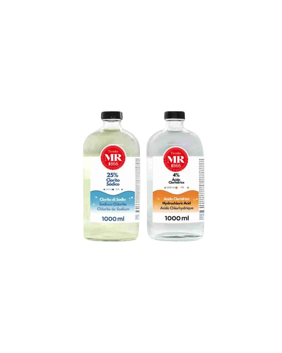 KIT CLORITO SODICO 25% + ACTIVADOR 4% 1 + 1 L